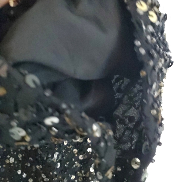 SCALA Vintage Sparkly Top with Shoulder Pads - Picture 13 of 15